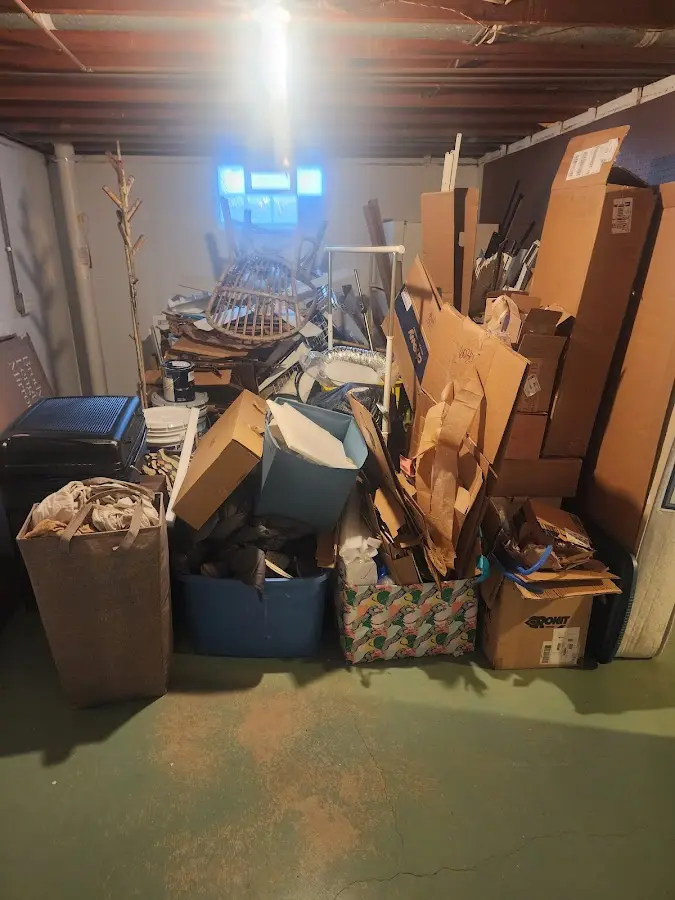 Roll-off dumpster container at job site for Yard Waste Dumpster Rental in Sequim